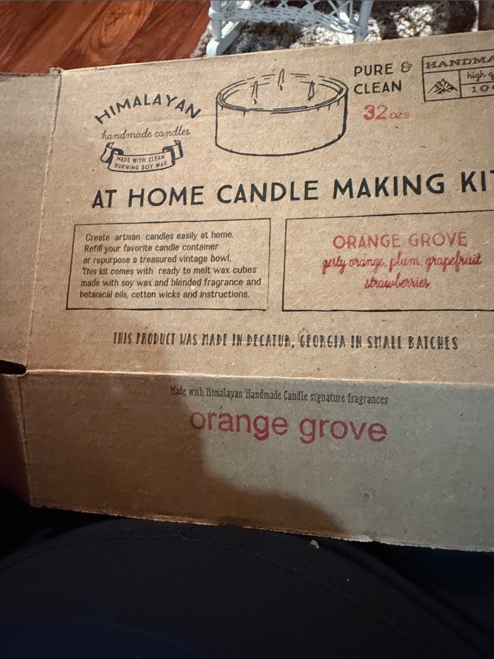 Himalayan Orange Grove At-Home Candle Making Kit missing 1/2 of a wick